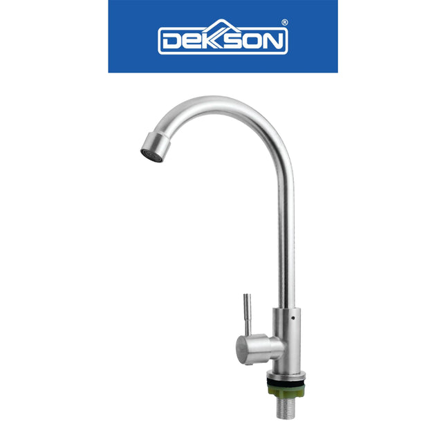 Kitchen Tap Dekkson Deck SUS 304 KTD 8001 SSS Keran Sink Dapur Kitchen Sink Faucet