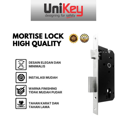 Lockcase UNIKEY LC UK DLX 889-40 DLX 889-50 SSS Mortise Lock Body Kunci Swing