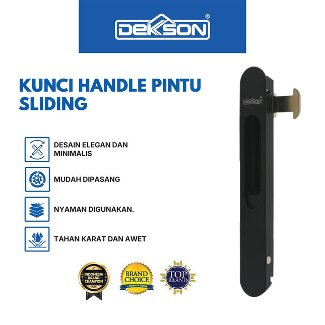KUNCI HANDLE JENDELA PINTU SLIDING DEKKSON WINDOW LOCK DKS KS Z08A BK