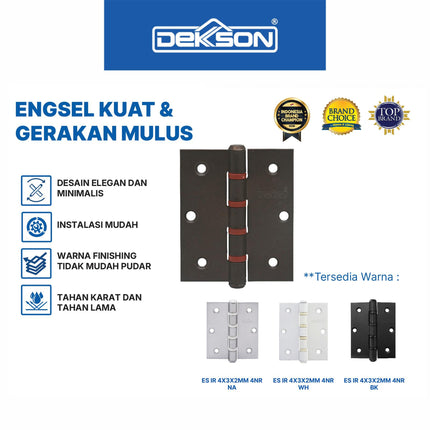 Engsel Dekson Dekkson NYLON ES IR Iron 3X2.5X2MM 4NR Engsel Pintu Jendela