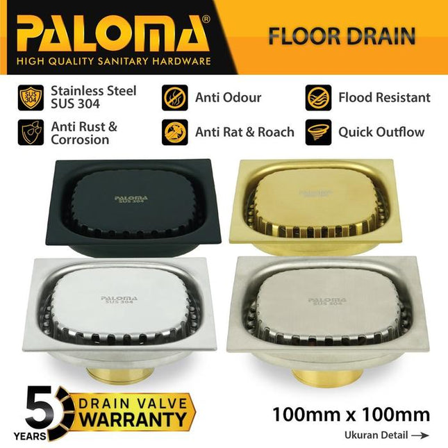 PALOMA Floor Drain Strainer Saringan Got Kamar Mandi Anti Bau FDP 3201 3202 3203 3205