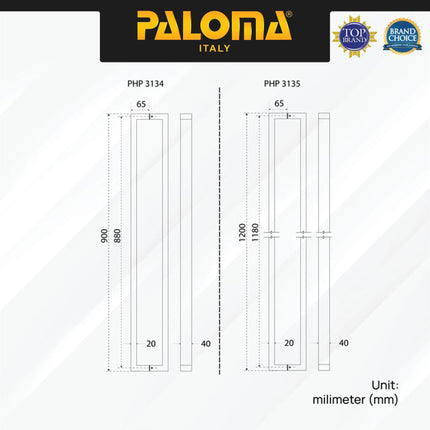 Pull Handle Paloma PHP 3131 3132 3133 3134 3135 3136 3137 Stainlesss Steel SUS 304