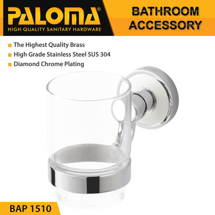 Tumbler Holder PALOMA BAP 1510 Tempat Gelas Sikat Gigi Kumur Rak Mandi
