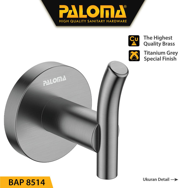 Kapstok PALOMA BAP 8514 Gantungan Baju Handuk Rak Hanger Mandi 1 Kait