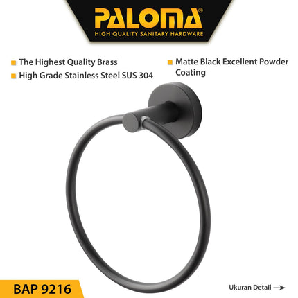 PALOMA BAP 9216 Gantungan Handuk Kain Lap Tangan Hand Towel Ring Mandi