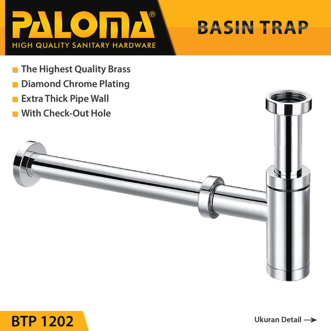 PALOMA BTP 1202 Sifon Wastafel Bottle Trap Pembuangan Botol Siphon