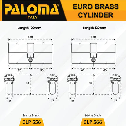 PALOMA Cylinder Kunci Pintu Silinder Anak Computer Key DC-CK Brass Kuningan CLP 513 514 515 516 533 534 536 543 544 545 546 556 566