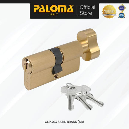 Cylinder Kunci PALOMA CLP 403 CLP 404 CLP 405 CLP 406 CLP 407 Gold Emas Grey Abu Antique Antik Black Hitam Gunmetal Gun Metal Pintu Silinder Knob Anak Standard Key KC-SK Brass Kuningan