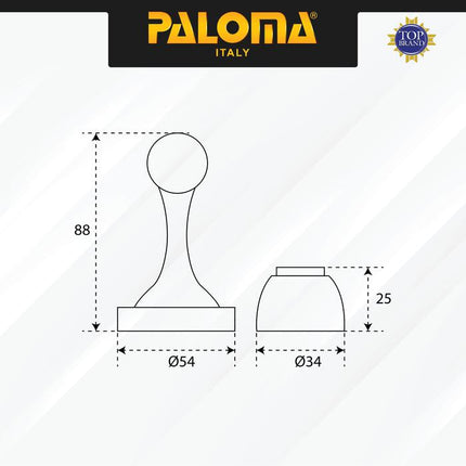 PALOMA DSP 241 Door Stopper Magnet Penahan Pintu Magnetic Door Stop Stoper Dinding Tembok Wall Pengganjal Ganjalan Pintu Rumah Stainless Steel SUS 304 SUS304 Satin Silver