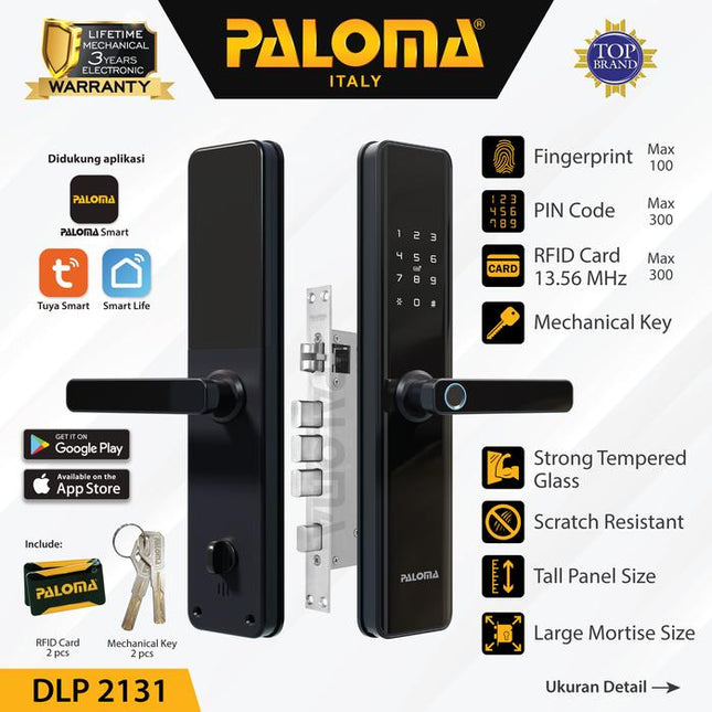 PALOMA Digital Lock Smart Home Kunci Pintu Door Handle Pintar DLP 21