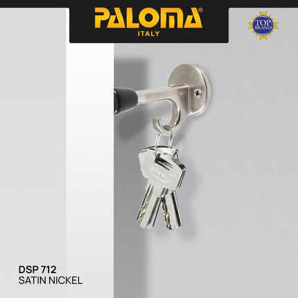 PALOMA Door Stopper Penahan Pintu Dinding Tembok Door Stop Stoper Kait Hook Wall Pengganjal Ganjalan Pintu Rumah Karet Rubber Zamak Gold Emas Satin Silver DSP 711 DSP 712