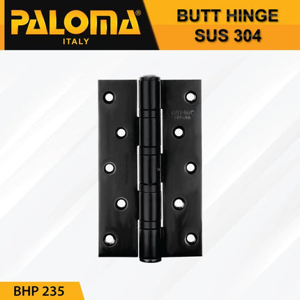 PALOMA Engsel Pintu Jendela Kupu Plat Butt Hinge Black Hitam BHP 23