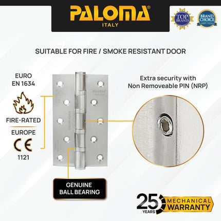 PALOMA Engsel Pintu Jendela Kupu Plat Butt Hinge Stainless BHP 22