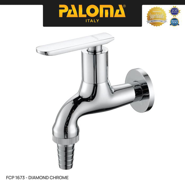 PALOMA FCP 1673 Keran Taman Keran Mesin Cuci Keran Selang Keran Taman Wall Dinding Tembok Kran Air Brass Kuningan Chrome Krom