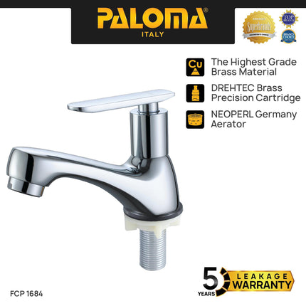 PALOMA FCP 1684 Keran Wastafel Kran Kithen Dapur Keran Cuci Piring Kran Air Sink Keran Cuci Tangan Basin Meja Table Kran Brass Kuningan Chrome Krom