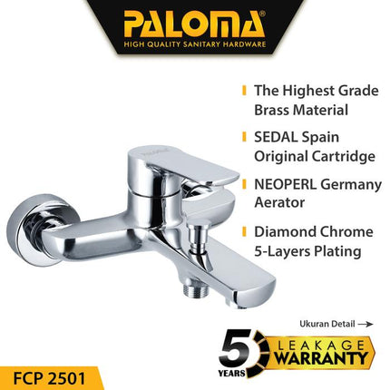 PALOMA FCP 2501 Keran Mixer Bathtub Shower Mandi Panas Dingin Kran Air