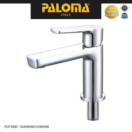 PALOMA FCP 2581 Keran Wastafel Kran Kithen Dapur Keran Cuci Piring Kran Air Sink Mixer Panas Dingin Cold Hot Brass Kuningan Diamond Chrome Krom