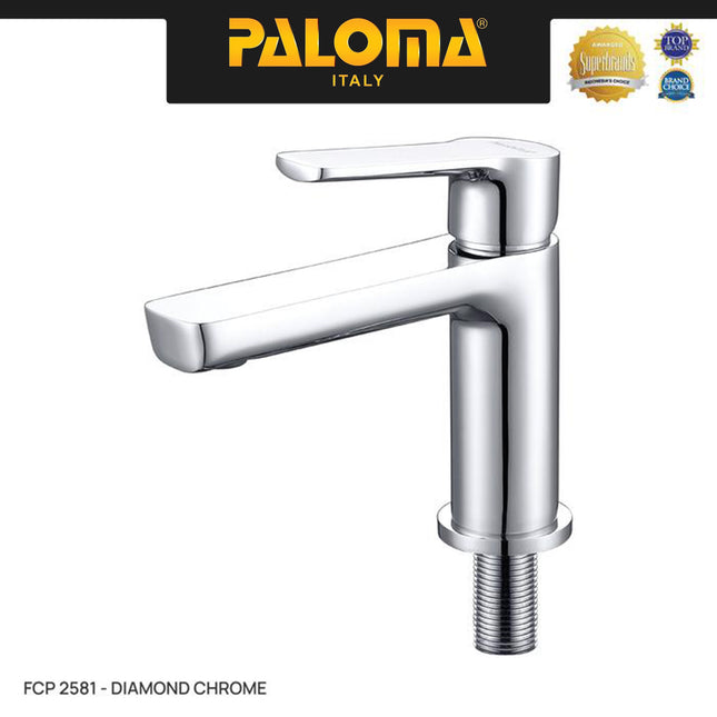 PALOMA FCP 2581 Keran Wastafel Kran Kithen Dapur Keran Cuci Piring Kran Air Sink Mixer Panas Dingin Cold Hot Brass Kuningan Diamond Chrome Krom