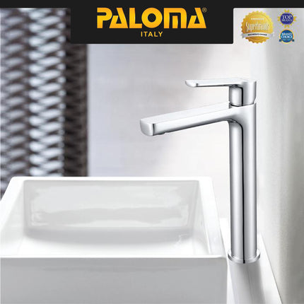 PALOMA FCP 2583 Keran Wastafel Tinggi Bambu Keran Tanam Keran Cuci Tangan Keran Kamar Mandi Brass Kuningan Chrome Krom