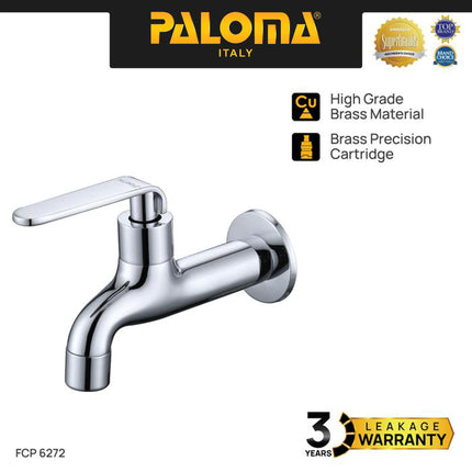 PALOMA FCP 6272 Keran Taman Keran Bak Mandi Keran Cuci Keran Wall Dinding Tembok Kran Air Brass Kuningan Chrome Krom