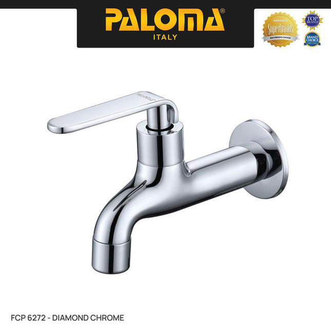 PALOMA FCP 6272 Keran Taman Keran Bak Mandi Keran Cuci Keran Wall Dinding Tembok Kran Air Brass Kuningan Chrome Krom