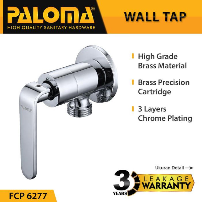 PALOMA FCP 6277 Keran Stop Toilet WC Jet Shower Valve Tembok Kran Air
