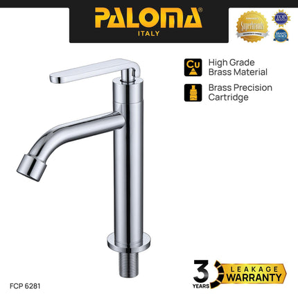 PALOMA FCP 6281 Keran Wastafel Kran Kithen Dapur Keran Cuci Piring Kran Air Sink Keran Cuci Tangan Basin Meja Table Kran Brass Kuningan Chrome Krom