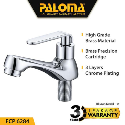 PALOMA FCP 6284 Keran Wastafel Cuci Tangan Basin Meja Kran Air Brass Kuningan