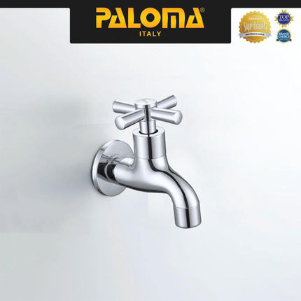 PALOMA FCP 6371 Keran Taman Keran Bak Mandi Keran Cuci Keran Wall Dinding Tembok Kran Air Brass Kuningan Chrome Krom