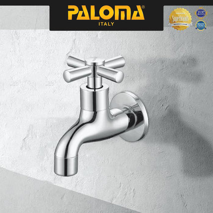 PALOMA FCP 6371 Keran Taman Keran Bak Mandi Keran Cuci Keran Wall Dinding Tembok Kran Air Brass Kuningan Chrome Krom