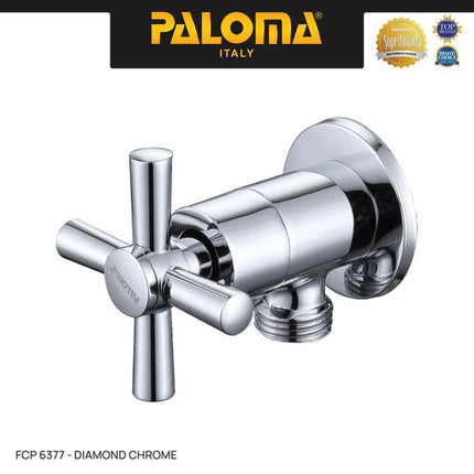 PALOMA FCP 6377 Keran Stop Cabang Keran Toilet Keran WC Keran Jet Shower Wall Tembok Keran Water Air Brass Kuningan Chrome Krom