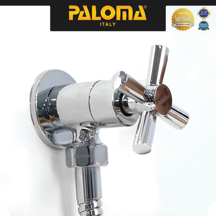 PALOMA FCP 6377 Keran Stop Cabang Keran Toilet Keran WC Keran Jet Shower Wall Tembok Keran Water Air Brass Kuningan Chrome Krom