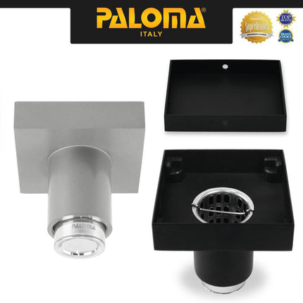 PALOMA FDP 2201 Floor Drain Saringan Got Kamar Mandi Floor Strainer Lubang Pembuangan Air Kamar Mandi Anti Bau Stainless Steel SUS 304 Satin DuraShield Matte Black Silver Grey Abu Hitam FDP 2201SD FDP 2201MB