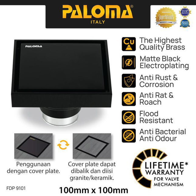 PALOMA FDP 9101 Floor Drain Strainer Saringan Got Kamar Mandi Anti Bau