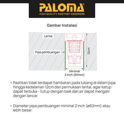 PALOMA Floor Drain Linear Panjang Saringan Got Kamar Mandi Long FDP 51