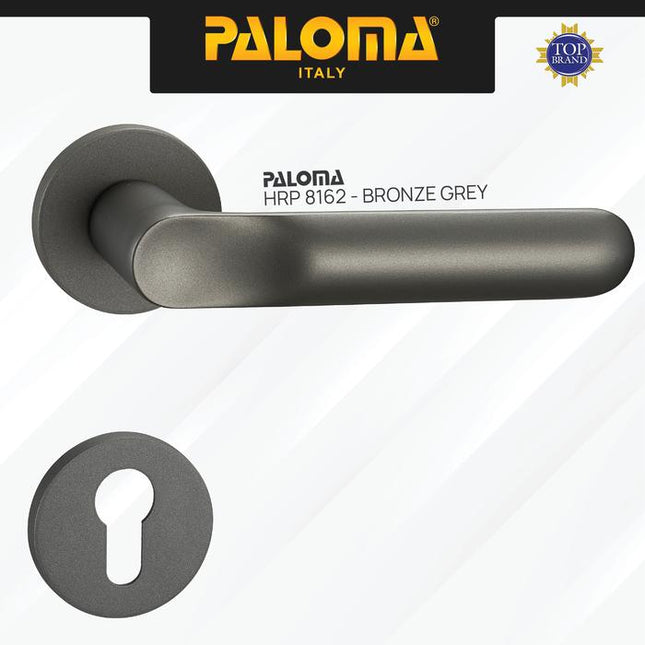 Handle Pintu Roses Set PALOMA HRP LRP 8162 Gagang Pintu Door Lever Engkol Pisah Misah Paket Kunci Pintu Lockset Lock Set Complete Komplit Superalum Lite Chrome Silver Grey Abu