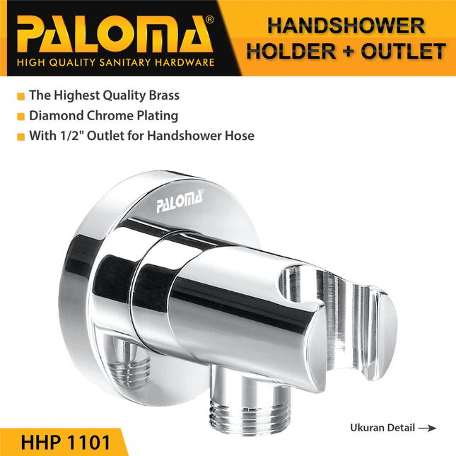 Hand Shower Holder PALOMA HHP 1101 Shower Holder Outlet Elbow Gantungan Hanger Handshower