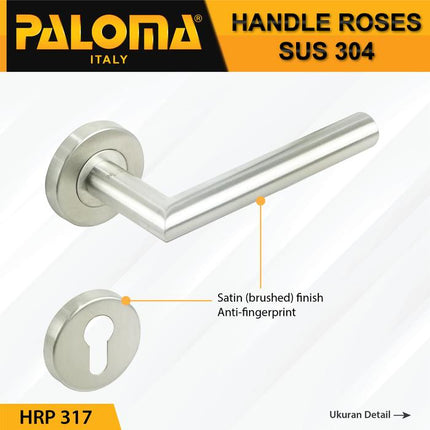 PALOMA HRP 317 Handle Pintu Roses Stainless Steel Lever Gagang Door
