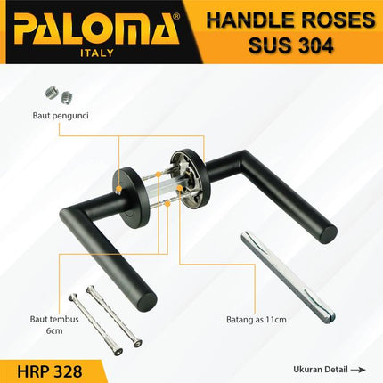 PALOMA HRP 328 Handle Pintu Roses Stainless Steel Lever Gagang Door