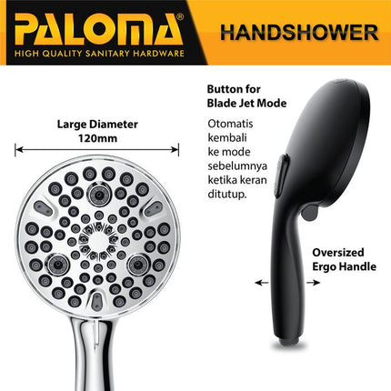 PALOMA HSP 1901 Hand Shower Mandi Handshower Head Kepala Sower 10 Mode
