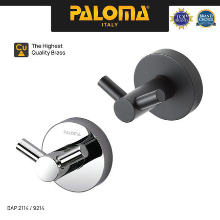PALOMA Kapstok Gantungan Baju Handuk BAP 9214 & BAP 2114 Rak Hanger Mandi 2 Kait