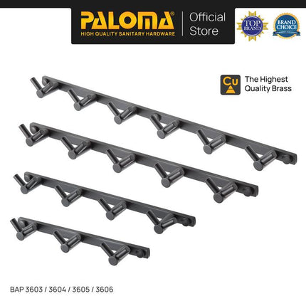 PALOMA Kapstok Gantungan Baju Handuk Rak Hanger Mandi Brass Kuningan Black Hitam BAP 3603 BAP 3604 BAP 3605 3606