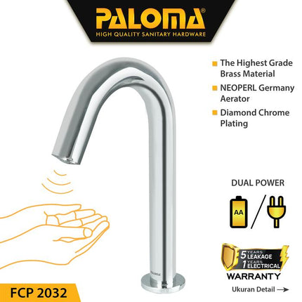 PALOMA Keran Sensor Otomatis Kran Cuci Tangan Wastafel Auto FCP 2031 2032 2033