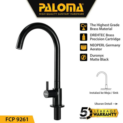PALOMA Keran Sink Angsa FCP 7861 FCP 9261 Cuci Piring Dapur Kran
