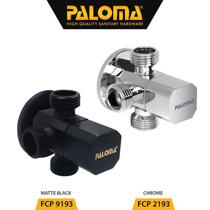 PALOMA Keran Stop Cabang Toilet WC FCP 9193 & FCP 2193 Jet Shower Tembok Kran Air