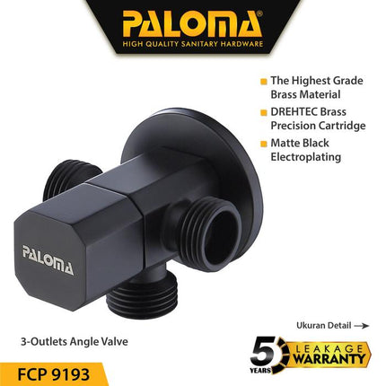 PALOMA Keran Stop Cabang Toilet WC FCP 9193 & FCP 2193 Jet Shower Tembok Kran Air