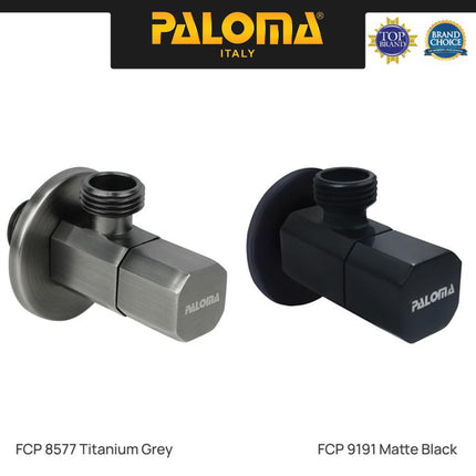 PALOMA Keran Stop Toilet WC Jet Shower Valve Tembok Kran Air Brass Kuningan Chrome Krom Black Hitam Gunmetal Gold Emas Bronze Tembaga FCP 2177 7677 8577 7877 7377 9191 8377