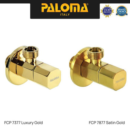 PALOMA Keran Stop Toilet WC Jet Shower Valve Tembok Kran Air Brass Kuningan Chrome Krom Black Hitam Gunmetal Gold Emas Bronze Tembaga FCP 2177 7677 8577 7877 7377 9191 8377