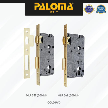 PALOMA Mortise Lock Kunci Pintu Lockcase Badan Body Roller Pelor MLP 5