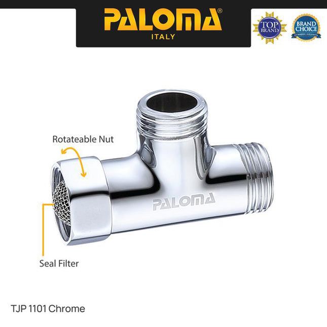 PALOMA Nepel T 1/2 TJP 9101 & TJP 1101 / Sambungan Cabang Tee Keran Shower Kloset